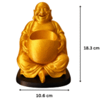 Happy Buddha Desk Buddy Pen Holder, Office Desk Organizer, Meditation Decor, Study Table Accessory, Corporate Gift, Home Office Decor, Spiritual Desk Showpiece, 3D Printed Pen Stand - Image 2