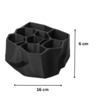 Geometric Hexagon Desk Organizer, 3D Printed Office Desk Storage, Pen Holder, Study Table Organizer, Workspace Accessories, Corporate Desk Gift, Home Office Décor, Educational & IT Office Use - Image 2