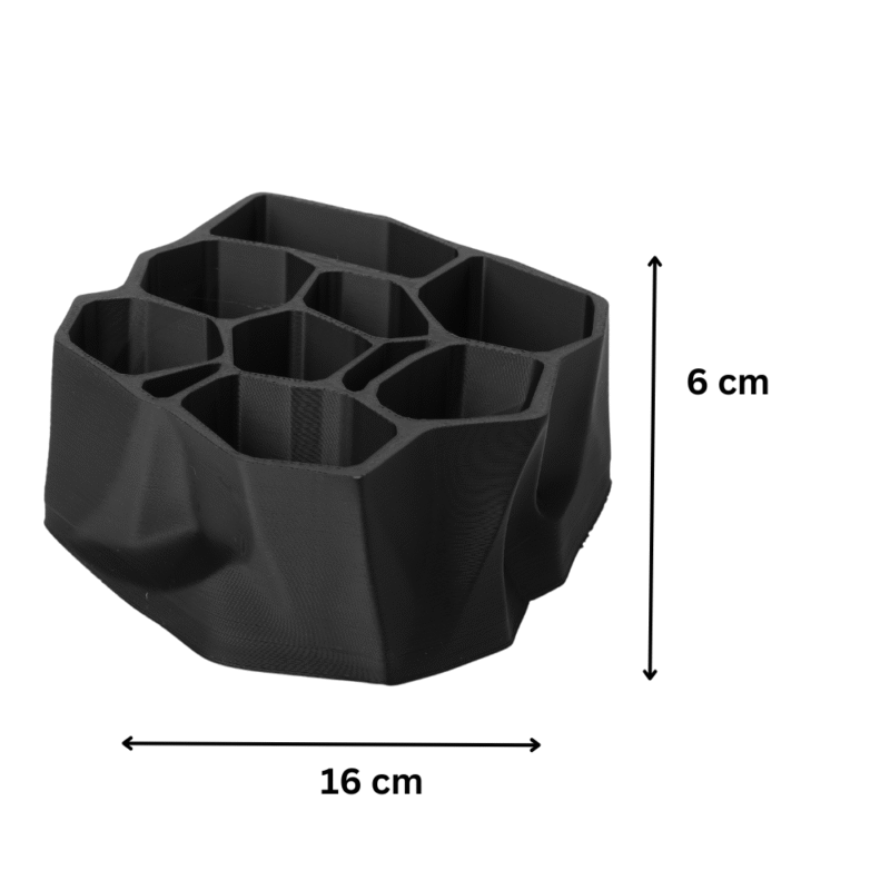 Geometric Hexagon Desk Organizer, 3D Printed Office Desk Storage, Pen Holder, Study Table Organizer, Workspace Accessories, Corporate Desk Gift, Home Office Décor, Educational & IT Office Use - Image 2