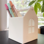 Small Storage Container – Minimalist House | 3D Printed Desk Organizer, Home Decor, Office Storage, Corporate Gift, Utility Box, Stationery Holder, Key Holder