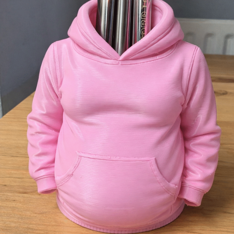 Pregnant Hoodie Pen Pot, 3D Printed Desk Organizer, Pregnancy Gift, Doctor Clinic Decor, Maternity Office Accessory, Baby Shower Gift, Nurse Desk Holder, Hospital Table Organizer, Gynecologist Gift, New Mom Desk Decor - Image 3