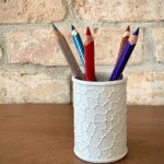 Voronoi 3D Printed Pencil Pen Holder, Desk Organizer for Office, Corporate Gift, Industrial Use, Study Table, School, College, Engineer, Architect, Doctor, Teacher, Home, Workspace