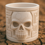 Death Seal – Skull in Labyrinth 3D Printed Mug Planter, Office Desk Decor, Industrial Gift, Corporate Desk Gift, Home Decor, Study Table Decor, Creative Gift, Designer Table Showpiece, Modern Decor, Plant Holder, Pen Holder