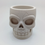 Bone Crown – Skull of the Night Planter, 3D Printed Gothic Succulent Pot, Halloween Decor, Fantasy Home Decor, Desk Planter, Gaming Room Decor, Horror Gift, Dark Art Showpiece