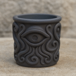 Mist Eye – Mystical Enchanted 3D Printed Planter Pot, Succulent Holder, Desk Decor, Home Decor, Office Decor, Corporate Decor, Gift for Garden Lovers, Fantasy Planter, Indoor Plant Pot, Decorative Flower Pot