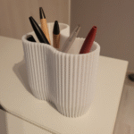 Modern 3D Printed Pen Holder for Office Desk, Corporate Gifting, Industrial Workstations, Study Table, School, College, Engineers, Doctors, Home Office, Reception, Conference Room, Front Desk, Creative Workspace, Executive Table, Writing Desk, Computer Table