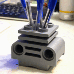 Motor-Style Giant Brick Pen Holder – 3D Printed Desk Organizer for Office, Corporate, Industrial, IT, Engineering, Manufacturing, Factory, Workshop, School, College, Study Table, Home Office, Employee Desk, Gift Item