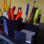 Desk Pen Organizer, Office Desk Organizer, Study Table Organizer, Home Office Storage, School Stationery Holder, Teacher Desk Accessory, Student Study Organizer, 3D Printed Desk Utility