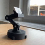 Robot Business Card Holder, Robotics Desk Accessory, 3D Printed Office Card Stand, Tech Gift, Corporate Gift, Engineer Gift, Startup Office Decor, Industrial Desk Organizer