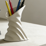 Calla Lily Abstract Pen Container, Office Desk Organizer, Corporate Gift, Employee Welcome Gift, Business Desk Decor, Study Table Holder, 3D Printed Flower Vase Pen Stand