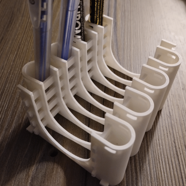 Minimalist Parametric 3D Printed Pen Holder for Office Desk, Home Study, School, College, Engineering Lab, Corporate Table, Reception, Workstation, Gifting and Daily Use