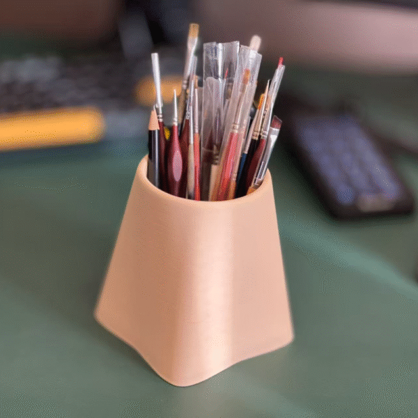 Volcano Shaped Pen Holder, Desk Organizer, Office Stationery Holder, Study Table Accessory, Corporate Desk Gift, Educational Gift, Engineer Gift, Teacher Gift, Student Gift, Home Office Organizer, 3D Printed Pen Stand