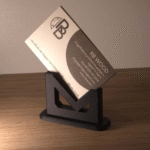Vertical Business Card Holder, Office Desk Card Stand, Visiting Card Holder for Office, Corporate Gift, Industrial Desk Accessory, Reception Counter Card Holder, 3D Printed Business Card Stand