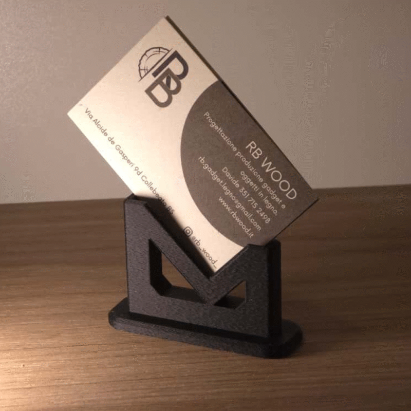 Vertical Business Card Holder, Office Desk Card Stand, Visiting Card Holder for Office, Corporate Gift, Industrial Desk Accessory, Reception Counter Card Holder, 3D Printed Business Card Stand - Image 3