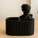 Antique Bust Desk Organizer – 3D Printed Sculptural Pen Holder, Office Desk Decor, Corporate Gift, Executive Table Organizer, Home Office Storage, Study Table Accessory, Art Decor, Premium Gifting