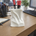 3D Printed Pen Holder, High Aesthetic Desk Organizer, Coffee Table Stationery Stand, Office Table Accessories, Home Office Decor, Study Table Organizer, Gift for Professionals, Corporate Desk Utility