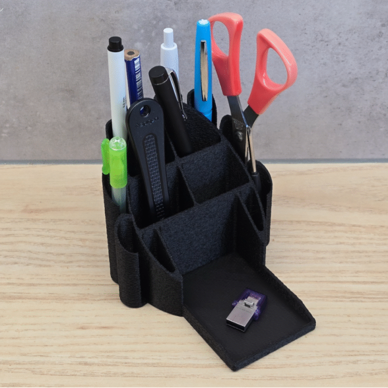 3D Printed Pen & Pencil Holder for Office Desk, Home Study, School, College, Workshop, Reception, Hotel, Clinic, Shop, Counter, Cash Desk, Teacher Table, Student Desk, Craft Room, Gaming Desk, Workstation Organizer - Image 3