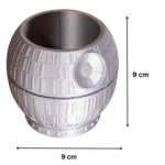 Death Star 3D Printed Pen Holder, Desk Organizer, Office Table Stand, Corporate Desk Gift, Executive Desk Accessory, IT Office Decor, Study Table Organizer, Engineer Desk Item, Tech Office Utility - Image 2