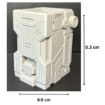 Cyber Mecha Style Pen Holder, Desktop Organizer, Office Table Decor, Study Table Accessory, Gamer Desk Setup, 3D Printed Robot Pen Stand, Tech Desk Gift, Corporate Office Decor, Home Office Utility, Mechanical Toy Style Holder - Image 2