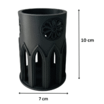 Gothic Cathedral Makeup Brush Holder, Pen Holder, Desk Organizer, Vanity Organizer, Stationery Stand, Office Desk Decor, Home Decor Gift, 3D Printed Storage Organizer - Image 2