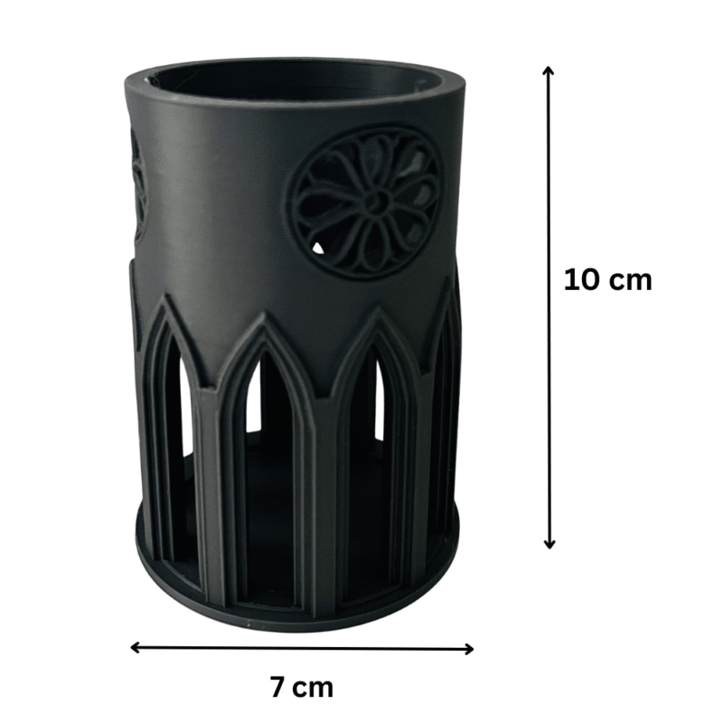 Gothic Cathedral Makeup Brush Holder, Pen Holder, Desk Organizer, Vanity Organizer, Stationery Stand, Office Desk Decor, Home Decor Gift, 3D Printed Storage Organizer - Image 2