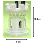 Fortress Tower Rook Chess Pen Holder for Office Desk, Study Table, Home Decor, Chess Lovers, Students, Gamers, Engineers, Teachers, Architects, Corporate Desks, Gift for Professionals – 3D Printed Organizer - Image 2