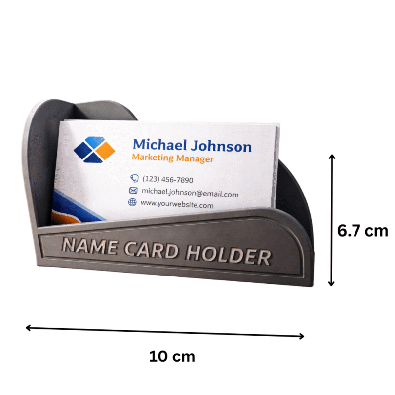 3D Printed Name Card Holder for Office Desk, Corporate Desk Accessory, Business Card Stand, Reception Desk Holder, Office Table Organizer, Professional Desk Display - Image 2