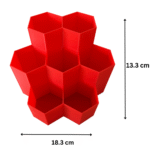 Honeycomb Pen Holder 3D Printed | Office Desk Organizer, Corporate Gift, Study Table Stand, Workstation Accessory, Home Office Decor, Promotional Desk Utility - Image 2