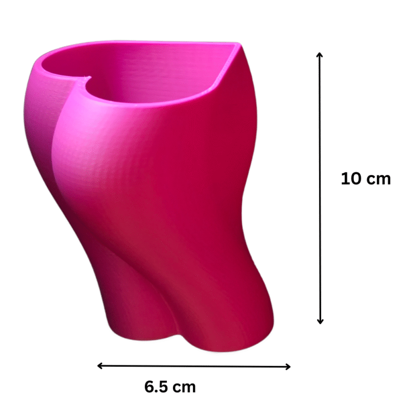 Heart Shape Pen Holder, Toothbrush Holder, Desk Organizer, Home Decor, Office Desk Accessory, Bathroom Organizer, Study Table Stand, 3D Printed Gift for Corporate, School, Hospital, Clinic, Hotel, Salon, Café, Retail Store - Image 2