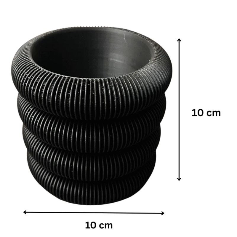 Semicircles Pen Holder – 3D Printed Desk Organizer for Office, Corporate Gifting, Employee Kit, IT, Startup, School, Home, Promotional Utility Gift, Branding Merchandise, Work Desk, Study Table, Reception, Conference, Trade Show - Image 2