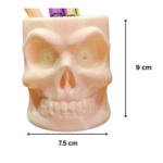 3D Printed Skull Pen Holder, Desk Organizer, Office Table Decor, Study Table Accessory, Creative Gift for Office, Home, Students, Designers, Engineers - Image 2