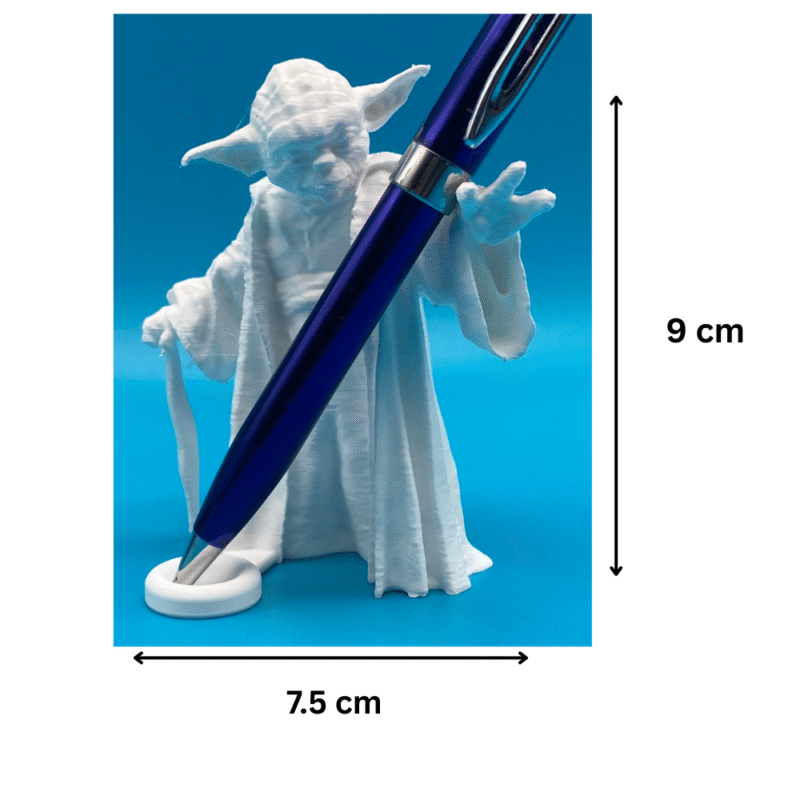 Yoda Pen Holder | 3D Printed Desk Organizer | Corporate Gift, Office Desk Decor, Employee Welcome Gift, IT Company Gift, Startup Office Accessory, Creative Desk Utility - Image 2