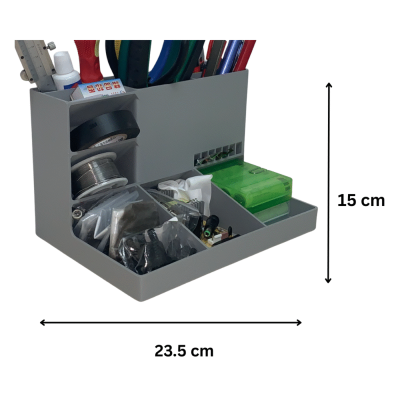 3D Printed Desk Tool Organizer, Office Desk Organizer, Workstation Accessories, Home Office Storage, Study Table Organizer, Corporate Desk Utility, Industrial Office Use, IT Office Desk Use, Manufacturing Office Use, Startup Workspace Use - Image 2