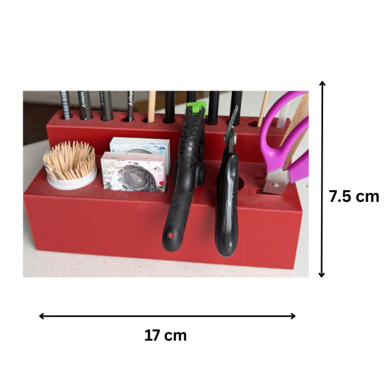 3D Printed Modeling & Miniature Painting Tool Organizer, Hobby Desk Organizer, Art & Craft Storage, Scale Model Making, Warhammer Painting, DIY Craft Tools, Tabletop Gaming Accessories, Artist Workspace Organizer - Image 2