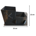 Wide Desk Supply Holder with Vertical Phone Mount, Office Desk Organizer, Mobile Stand Holder, Workstation Utility Organizer, Corporate Utility Gift, 3D Printed Desk Accessory - Image 2