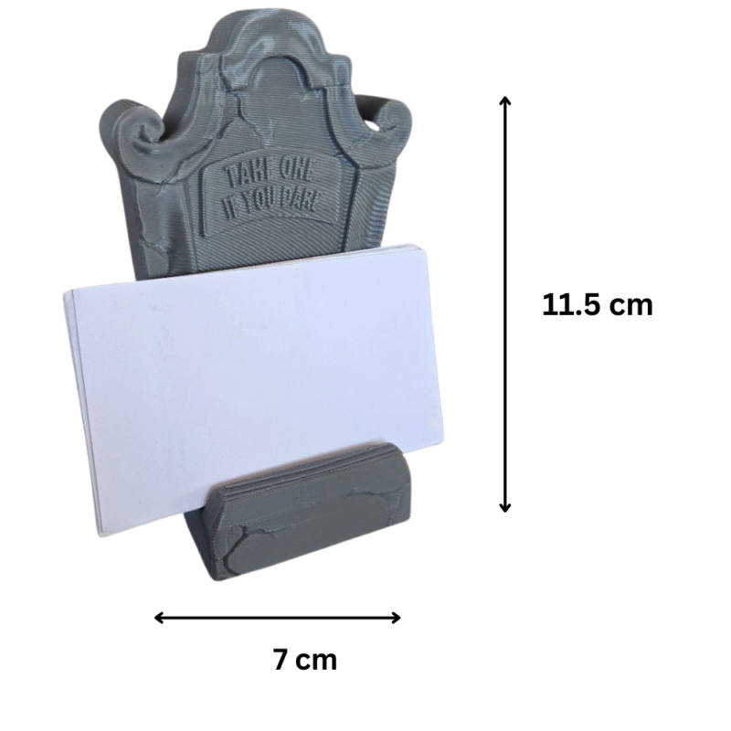 Tombstone Business Card Holder, Office Desk Card Stand, Corporate Desk Accessory, Company Branding Gift, Executive Table Organizer, Startup Office Gift, Reception Desk Card Holder, 3D Printed Desk Organizer - Image 2