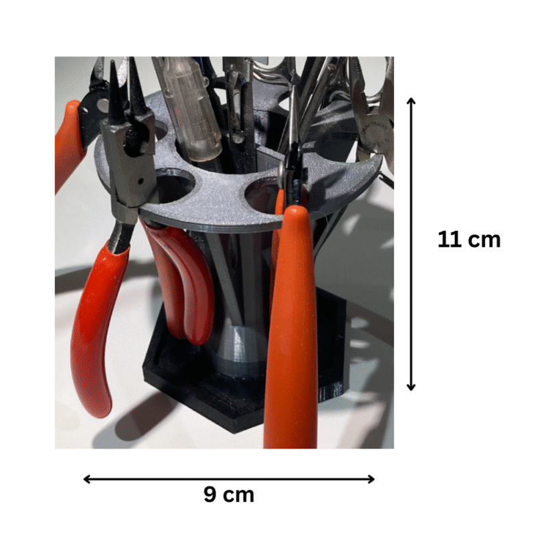 3D Printed Hobby Tool Stand, Electronics Tool Organizer, DIY Workbench Tool Holder, Maker Desk Organizer, Educational STEM Lab Tool Stand, Home Workshop Accessories Gift - Image 2