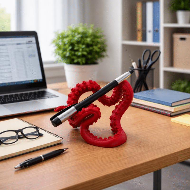 3D Printed Pen Stand Holder, Desk Organizer, Office Table Storage, Study Table Accessory, Workspace Organizer, Corporate Office Decor, Home Office Use - Image 3