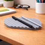 Wavy Pen Holder 3D Printed, Office Desk Organizer, Study Table Pen Stand, Home Office Accessories, Corporate Desk Gift, School College Stationery Holder