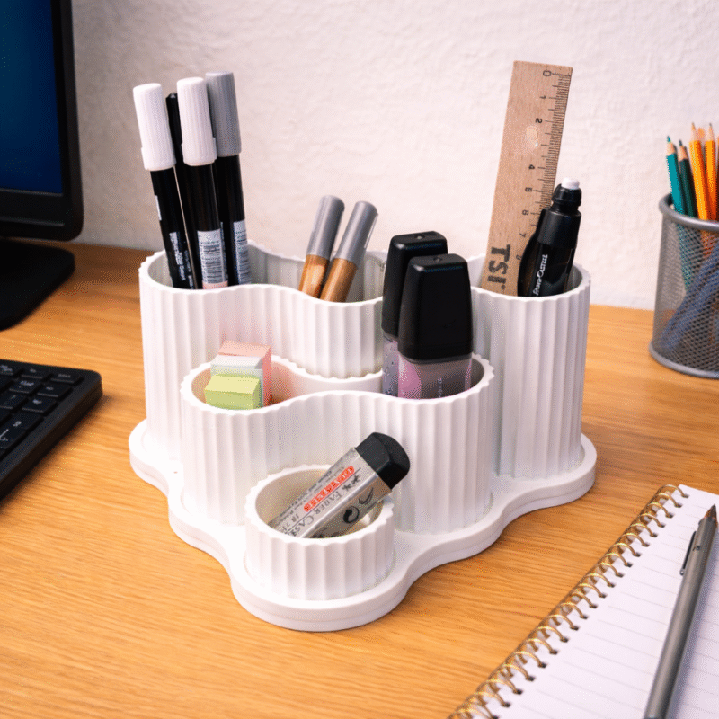 Pen Organizer for Office Desk, Home Study Table, School Stationery Storage, Workspace Accessories, 3D Printed Desk Organizer - Image 3