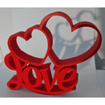 Scritta Love 3D Printed Decor, Home Decor Accent, Romantic Table Decor, Living Room Decor, Bedroom Decor, Couple Gift, Anniversary Gift, Valentine Gift, Housewarming Decor, Shelf Decor, Office Desk Decor - Image 3