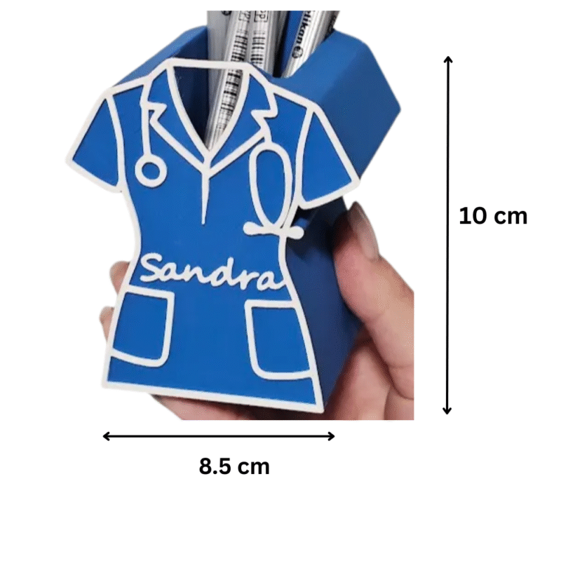 Personalizable Scrub Pen Holder, Office Desk Pen Stand, Corporate Gift, Hotel Reception Pen Holder, Restaurant Counter Pen Holder, Hospital Desk Pen Holder, School College Office Use, McDonalds Restaurant Use, Cafe Counter Pen Holder, Bank Desk Pen Stand, Clinic Reception Use, 3D Printed Custom Gift - Image 2