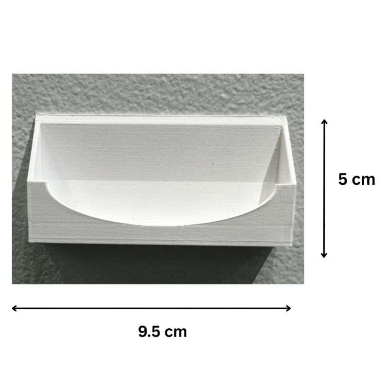 Wall Mounted Business Card Holder, 3D Printed Visiting Card Stand, Office Reception Card Display, Shop Counter Card Holder, Clinic Card Organizer, Showroom Visiting Card Holder, Industrial Office Display - Image 2