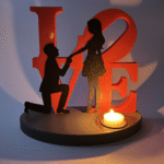 Valentine’s Day Tea Light Decoration, Romantic Candle Holder, Couple Gift, Anniversary Decor, Home Decor, Bedroom Decor, Living Room Decor, Table Decor, Festival Decoration, 3D Printed Love Decor - Image 3