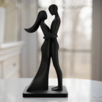 Cute Valentine’s Couple Statue, Romantic Love Showpiece, 3D Printed Couple Figurine, Valentine Gift, Anniversary Gift, Wedding Gift, Home Decor, Bedroom Decor, Living Room Decor, Table Decor, Shelf Decor, Couple Gift
