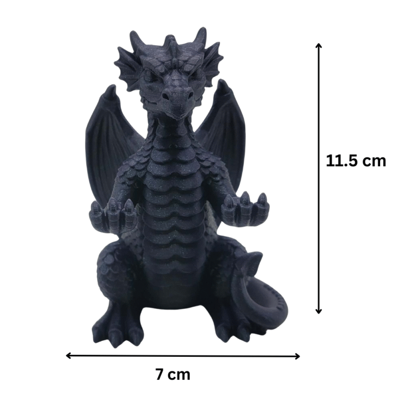 Dragon Pen Holder, 3D Printed Desk Organizer, Office Desk Decor, Study Table Pen Stand, Home Office Accessories, Gift for Students, Gift for Teachers, Corporate Desk Gift, Fantasy Desk Decor - Image 2