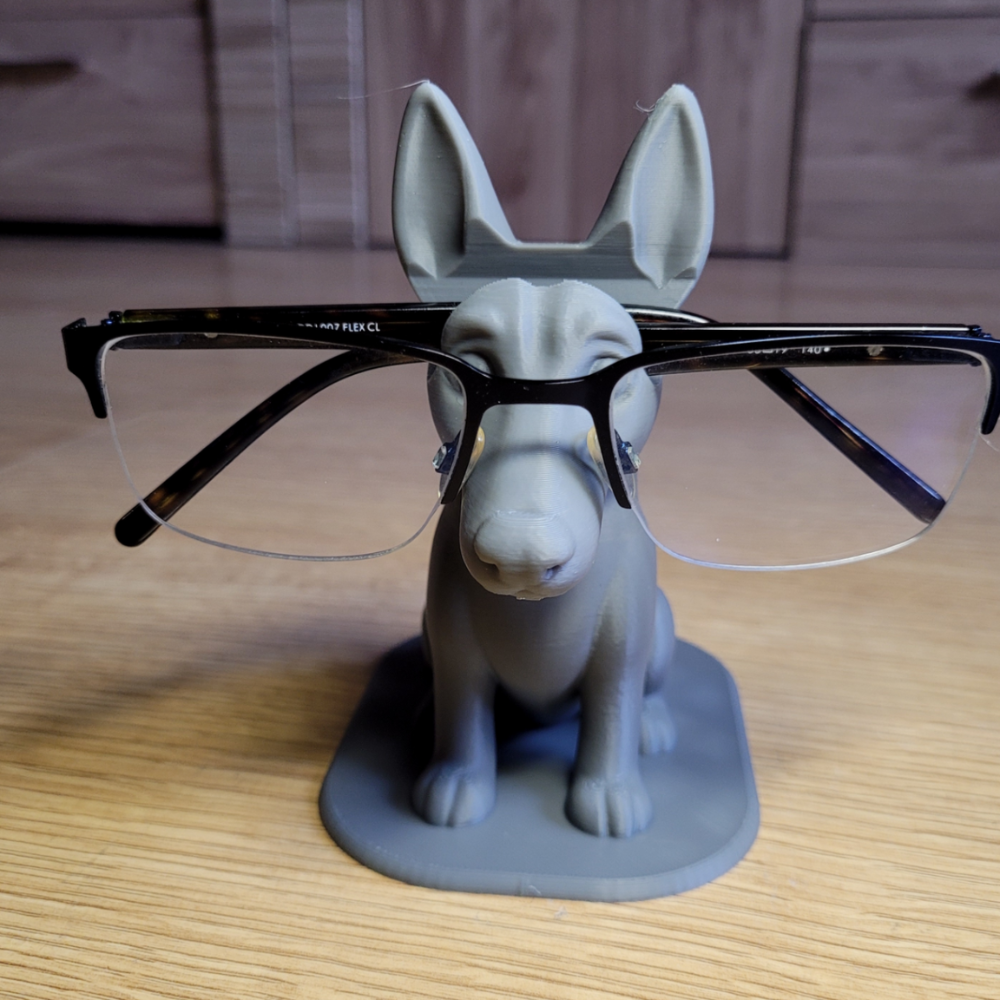2 Dog Glasses Holder 3D Printed Stand, Cute Dog Eyewear Organizer, Spectacle Holder for Office Desk, Study Table, Home Decor Gift, Pet Lover Gift - Image 1