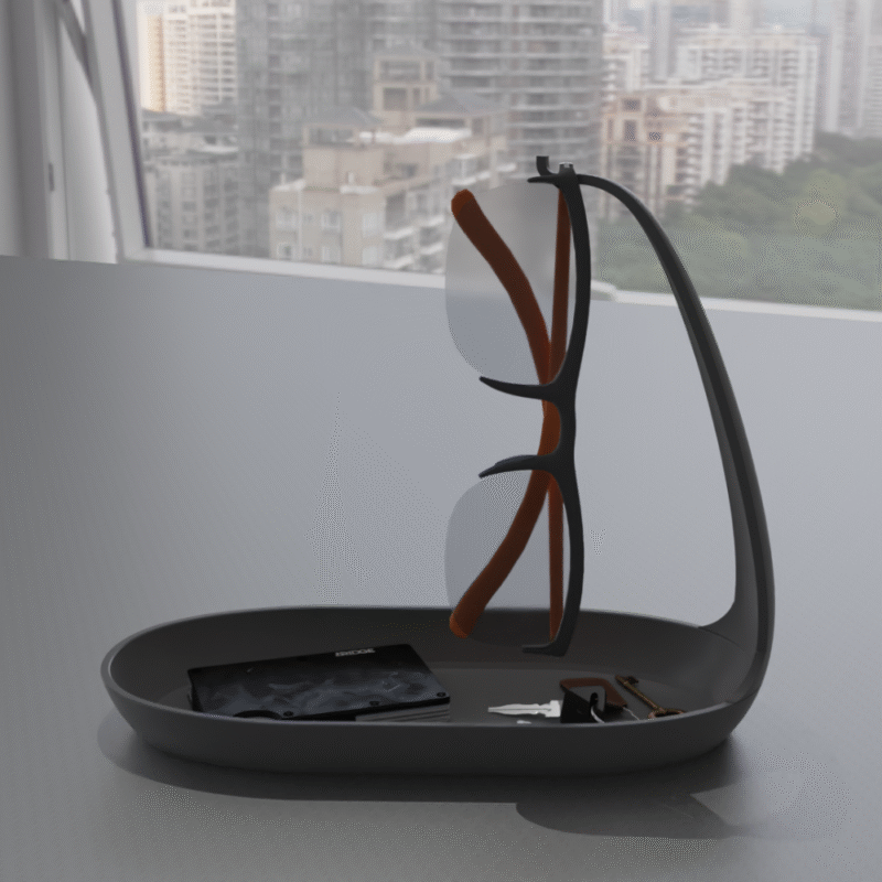 Multi-Use Tray 3D Printed Organizer, Home Decor Tray, Office Desk Organizer, Vanity Tray, Entryway Key Tray, Kitchen Counter Tray, Bathroom Accessories Tray, Gift for Home, Gift for Office, Utility Storage Tray - Image 3