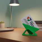 Sturdy Business Card Holder, Tech Design Desk Organizer, 3D Printed Office Accessory, Corporate Gift, Startup Gift, IT Office Desk Use, Professional Workspace Holder