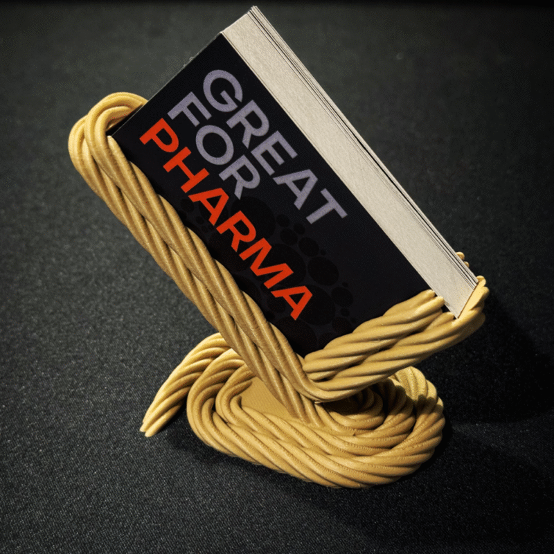 Business Card Holder Rope Design, 3D Printed Desk Card Stand, Office Table Organizer, Corporate Desk Accessory, Professional Visiting Card Holder - Image 3